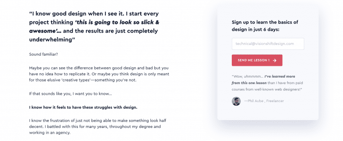 design academy homepage